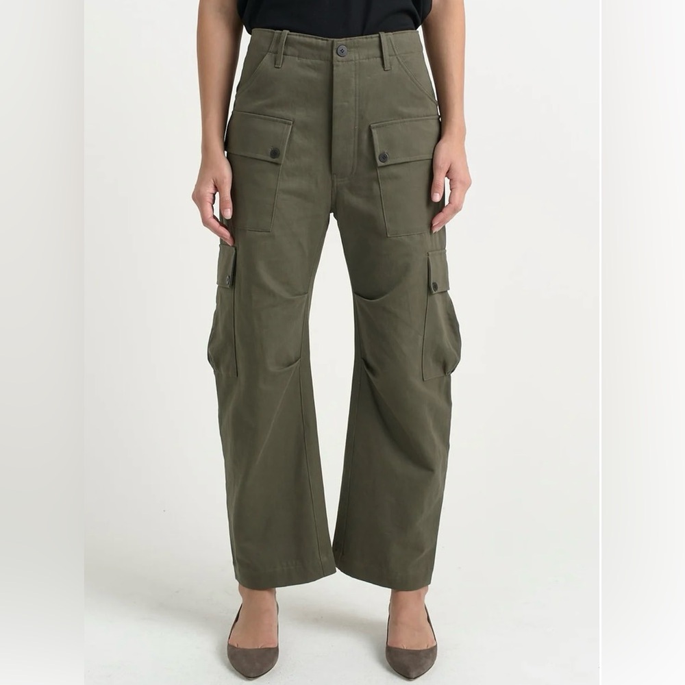Jamie Haller Fatigues Pants Olive Japanese Cotton size 4 CULT FAV
